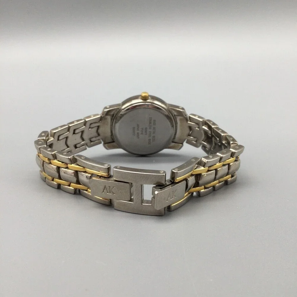 Anne Klein Womens Watch 25mm Two Tone Y10873 Bracelet New Battery 6.75